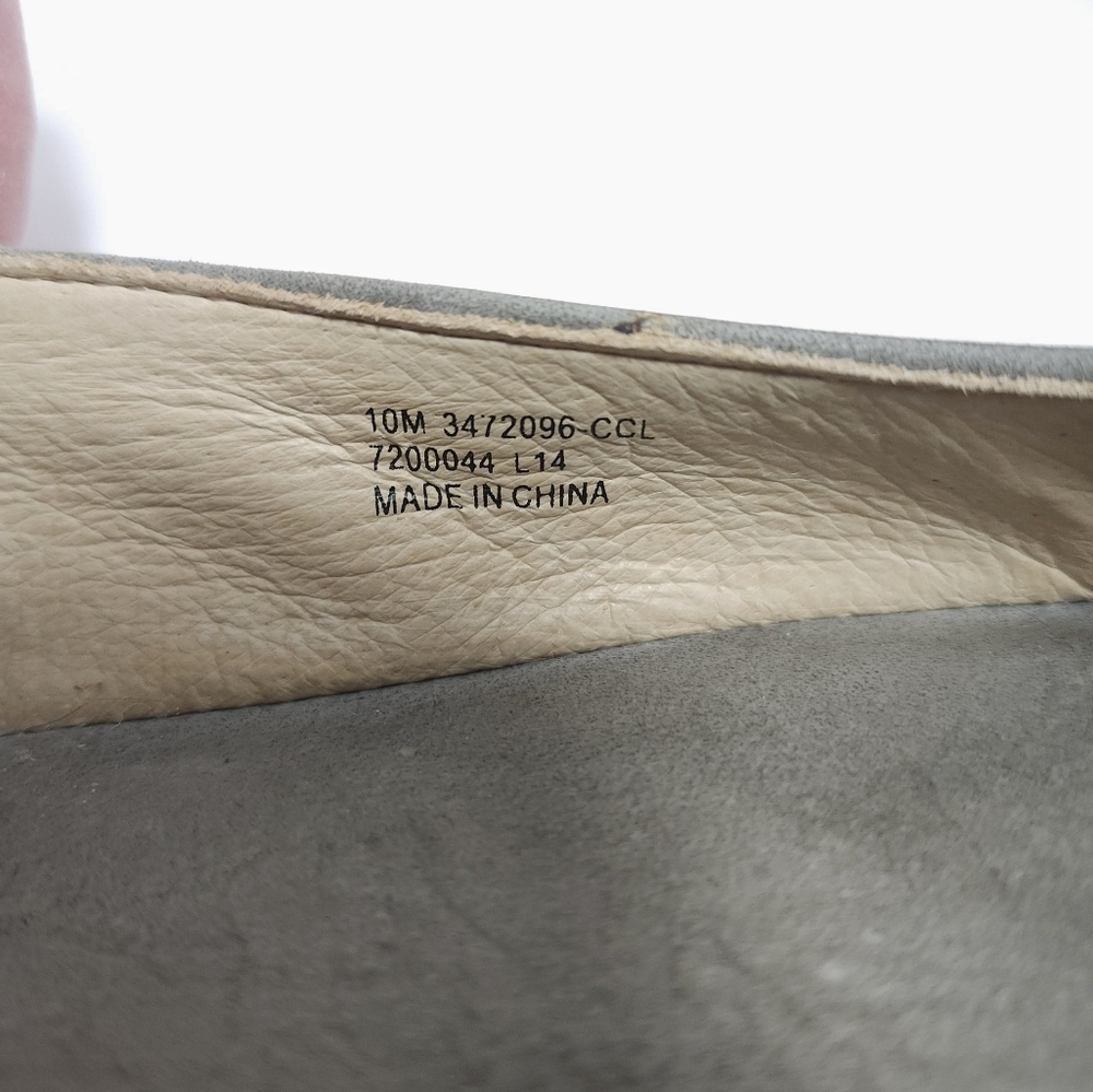 Frye Womens Leather Flats Size 10 Ember Crossed - Picture 5 of 6
